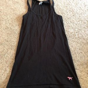 *MUST BUNDLE* Black VS PINK ribbed tank-Size L